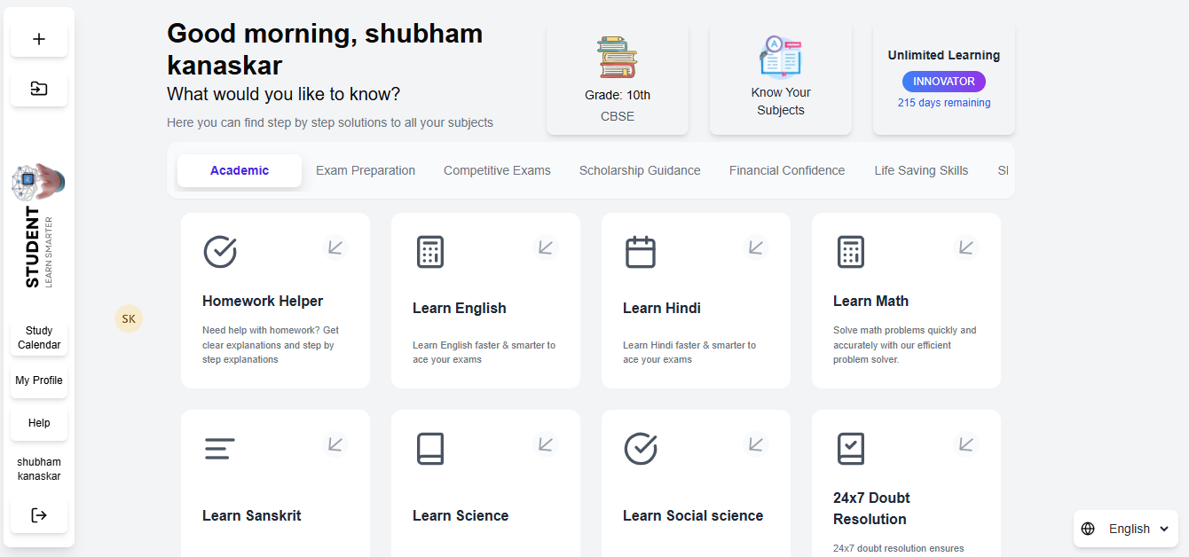 Homework Helper Demo
